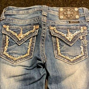 Miss Me GIRLS size 12 Boot Cut Jeans
